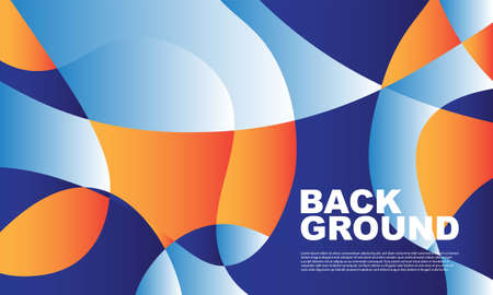 Abstract colorful liquid and curvy geometric background for banner. Vector illustration.のイラスト素材