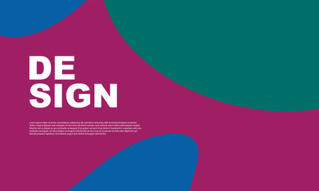 Abstract liquid and curvy geometric background for banner. Vector illustration.のイラスト素材