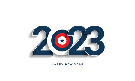 2023 Happy New Year Background Design. Greeting Card, Banner, Poster. Vector Illustration.のイラスト素材