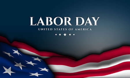 Labor Day Background Design. Banner, Poster, Greeting Card. Vector Illustration.のイラスト素材