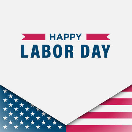 Labor Day Background Design. Banner, Poster, Greeting Card. Vector Illustration.のイラスト素材