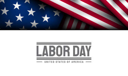 Labor Day Background Design. Banner, Poster, Greeting Card. Vector Illustration.のイラスト素材