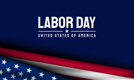 Labor Day Background Design. Banner, Poster, Greeting Card. Vector Illustration.のイラスト素材