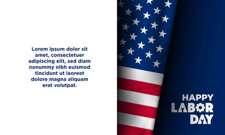 Labor Day Background Design. Banner, Poster, Greeting Card. Vector Illustration.のイラスト素材