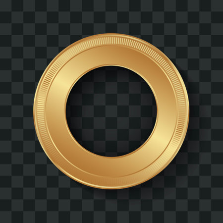 Luxury premium golden badge template. Vector Illustrationのイラスト素材