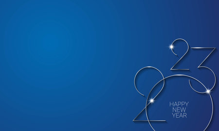 2023 Happy New Year Background Design. Banner, Poster, Greeting Card. Vector Illustration.のイラスト素材