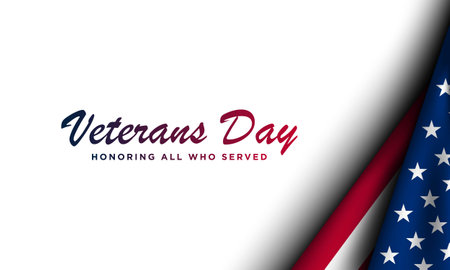 Veterans Day Background Design. Banner, Poster, Greeting Card. Vector Illustration.のイラスト素材