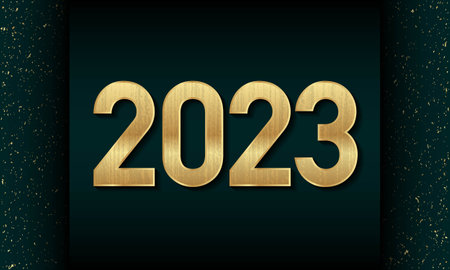 2023 Happy New Year Background Design. Greeting Card, Banner, Poster. Vector Illustration.のイラスト素材