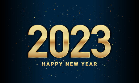 2023 Happy New Year Background Design. Greeting Card, Banner, Poster. Vector Illustration.のイラスト素材