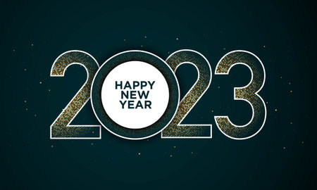 2023 Happy New Year Background Design. Greeting Card, Banner, Poster. Vector Illustration.のイラスト素材