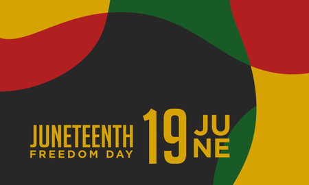 Juneteenth Freedom Day Background Design. Vector Illustration.のイラスト素材
