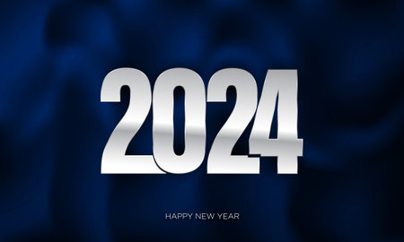2024 Happy New Year Background Design. Vector Illustration.
