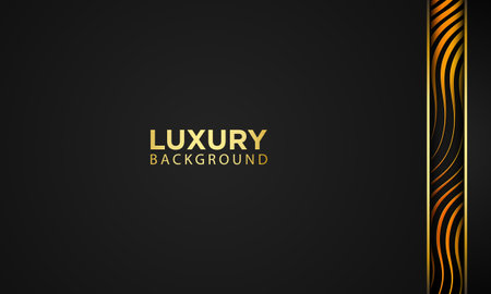Abstract Luxury Background Design. Gold light luxury design modern background. Vector illustrationのイラスト素材