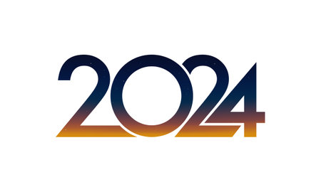 2024 Happy New Year Background Design. Greeting Card, Banner, Poster. Vector Illustration.