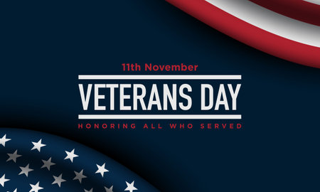 Veterans Day Background Design. Banner, Poster, Greeting Card. Vector Illustration.