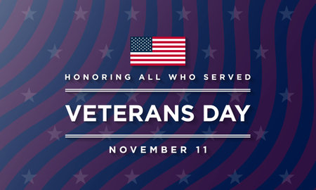 Veterans Day Background Design. Banner, Poster, Greeting Card. Vector Illustration.
