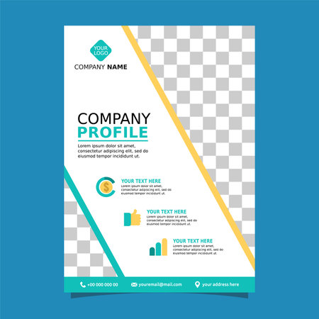 Company Profile 05 vector design illustrationのイラスト素材