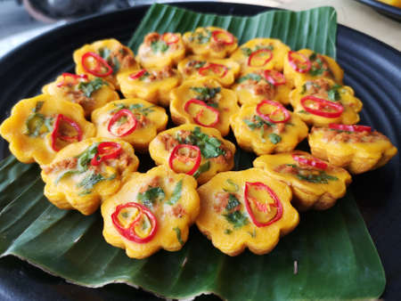 Kuih Cara Berlauk. A Malays traditional food. Have a savoury taste.