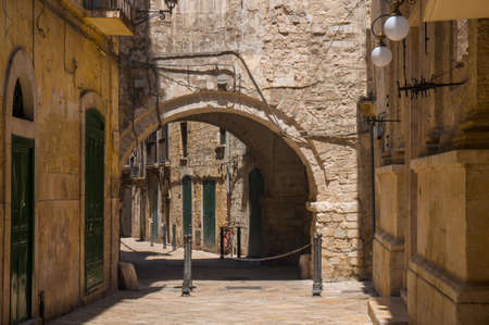 Narrow street. Bari, Puglia, Italy.の写真素材