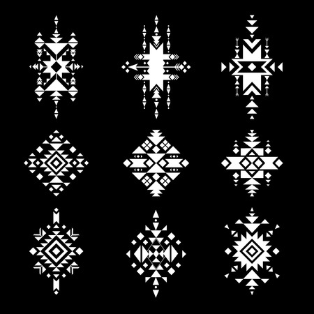 Vector Tribal Elements, Native American Ornament.のイラスト素材