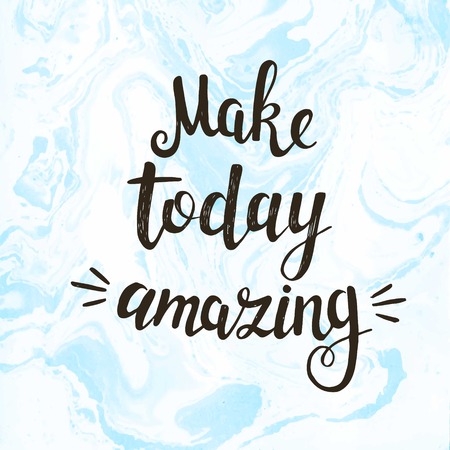 Hand drawn typography poster. Handwritten Inspirational motivational quote.T shirt hand lettered calligraphic design.のイラスト素材