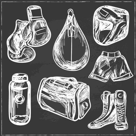 Boxing digital design, vector illustration graphic vintageのイラスト素材