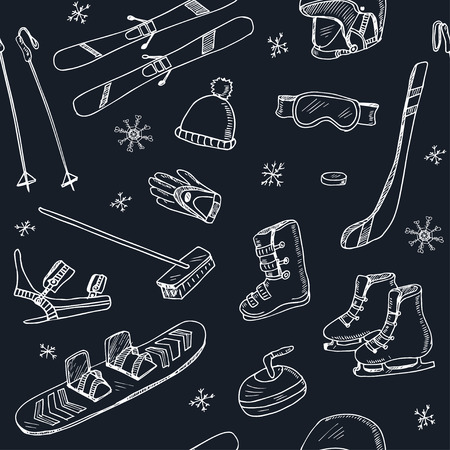 Winter Fun Sportsのイラスト素材