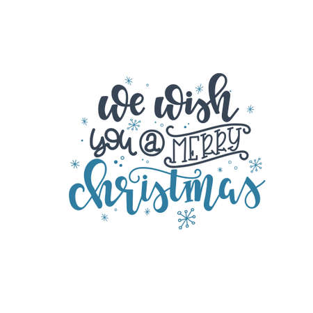 Christmas Vector lettering, motivational quote. Vector illustrationのイラスト素材