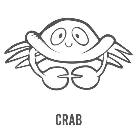 Coloring page for preschool children. Learn numbers for kindergartens and schools. Educational game. Vector illustrationのイラスト素材