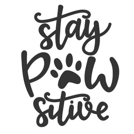 Dog Hand drawn typography poster. Conceptual handwritten phrase Hand lettered calligraphic design. Inspirational Vector illustrationのイラスト素材