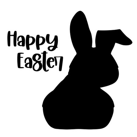 Easter and spring Hand drawn typography poster. Conceptual handwritten phrase Hand lettered calligraphic design. Inspirational vector.のイラスト素材