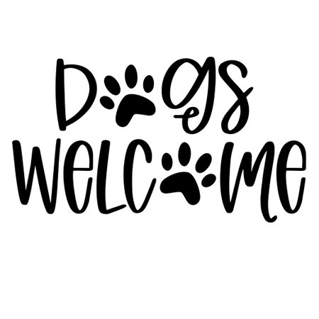 Dog lovers Hand drawn typography poster. Conceptual handwritten phrase Hand lettered calligraphic design. Inspirational vector.のイラスト素材