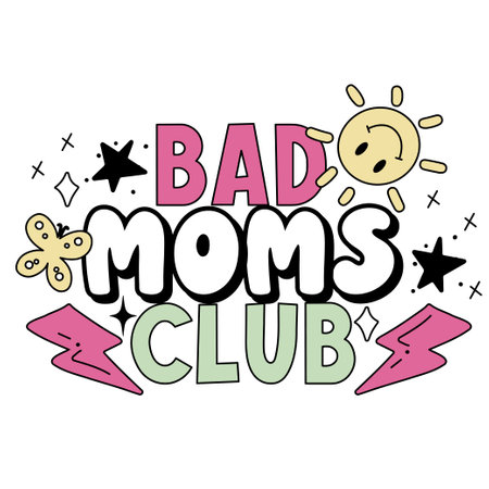 Retro Mothers Day hand written lettering Mental health quote. Modern typographic slogan. Vector illustrationのイラスト素材