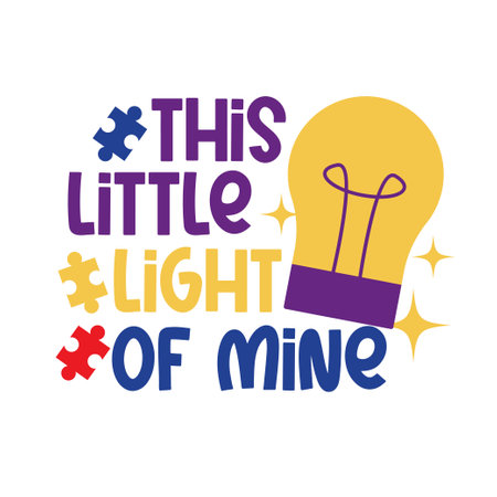 Autism hand written lettering Mental health quote. Modern typographic slogan. Vector illustrationのイラスト素材