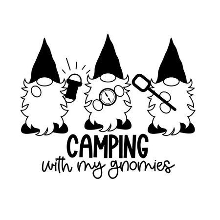Camping Hand drawn motivation lettering phrase in modern calligraphy style. Inspiration slogan for print and poster design. Vector illustrationのイラスト素材