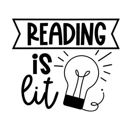 Reading Hand drawn motivation lettering phrase in modern calligraphy style. Inspiration slogan for print and poster design. Vector illustrationのイラスト素材