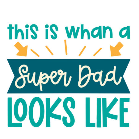 Fathers Day written lettering Mental health quote. Modern typographic slogan. Vector illustrationのイラスト素材