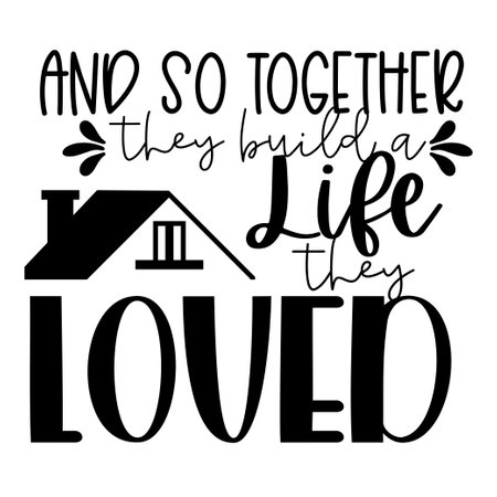 Home and Family Hand drawn motivation lettering phrase in modern calligraphy style. Inspiration slogan for print and poster design. Vector illustrationのイラスト素材