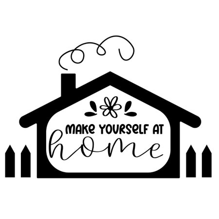 Farmhouse lettering. Hand drawn typography poster. T shirt hand lettered calligraphic design. Inspirational vector typography. Vector illustrationのイラスト素材