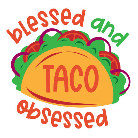 Fiesta lettering Vector illustration. Template for Greeting, Scrapbooking, Congratulations, Invitations, Planner, Diary, Notes. Vector illustrationのイラスト素材