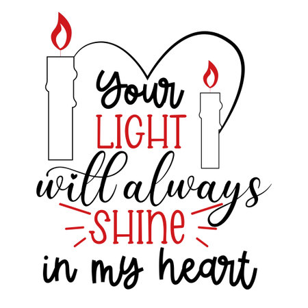 In Loving Memory lettering. illustration vector poster, background, postcard, banner, window. Cardinal. Vector illustrationのイラスト素材