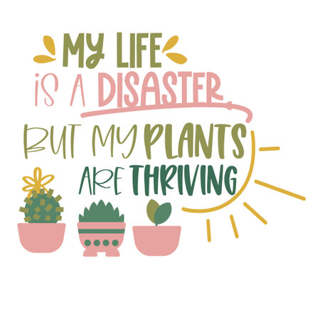 Plant lover Inspirational vector Hand drawn typography poster. T shirt calligraphic design. Vector illustrationのイラスト素材