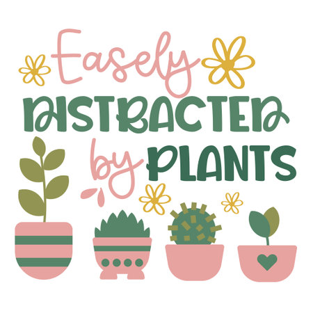 Plant lover Inspirational vector Hand drawn typography poster. T shirt calligraphic design. Vector illustrationのイラスト素材