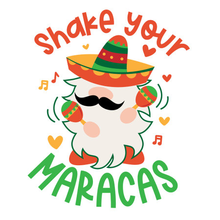Fiesta lettering Vector illustration. Template for Greeting, Scrapbooking, Congratulations, Invitations, Planner, Diary, Notes. Vector illustrationのイラスト素材