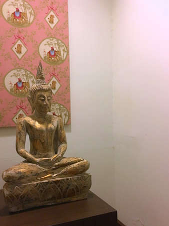 Thailand golden buddhist displayの写真素材