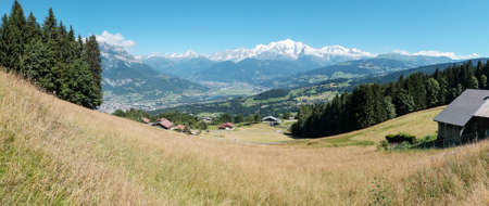 The Mont-blanc from Cordon, Franceの写真素材