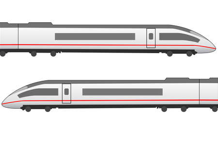 German ICE based high speed train iconのイラスト素材