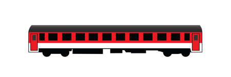 New rail car for long distances travelingのイラスト素材