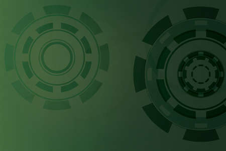 Green 100  vector creative background with many circles のイラスト素材
