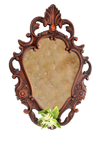 decorative frame from metal in a baroque taste.                   の写真素材
